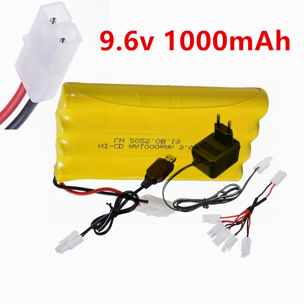 Rc Hobby Trucks - 9.6v 1000mAh Ni-CD AA Rechargeable Battery