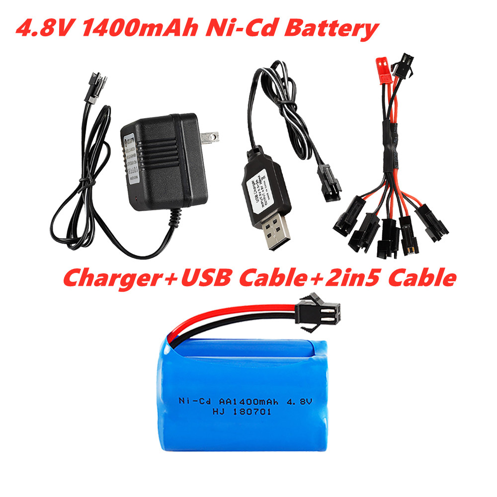 Rc Hobby Trucks - 4.8v 1400mah Ni-Cd Battery For Rc