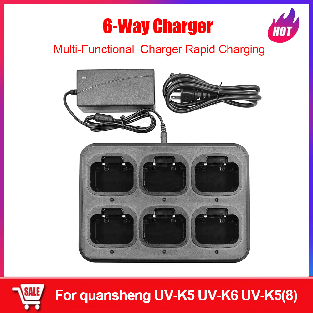 Rc Drift Car Brushless - Original Quansheng Walkie-talkie Six-Way Charger Stand