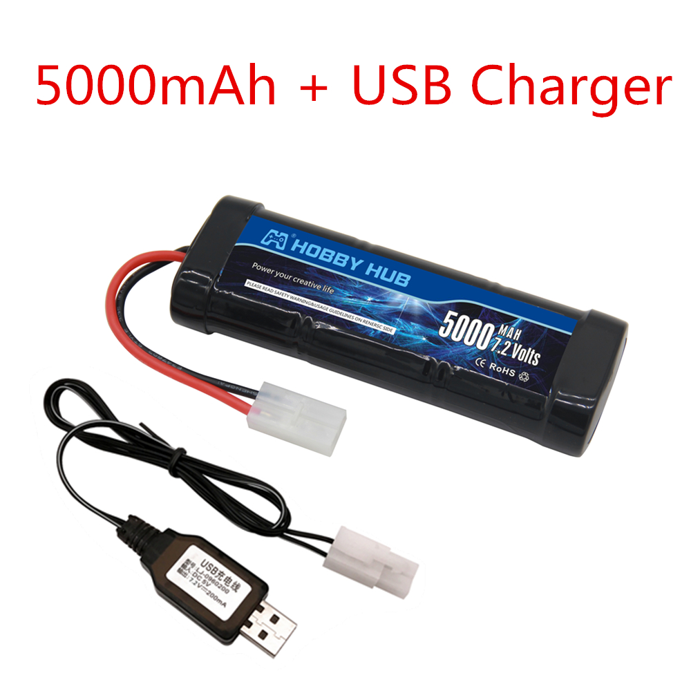 New 7.2V Battery 5000/6800mAh  - огляд і ціна Rc Hobby Trucks
