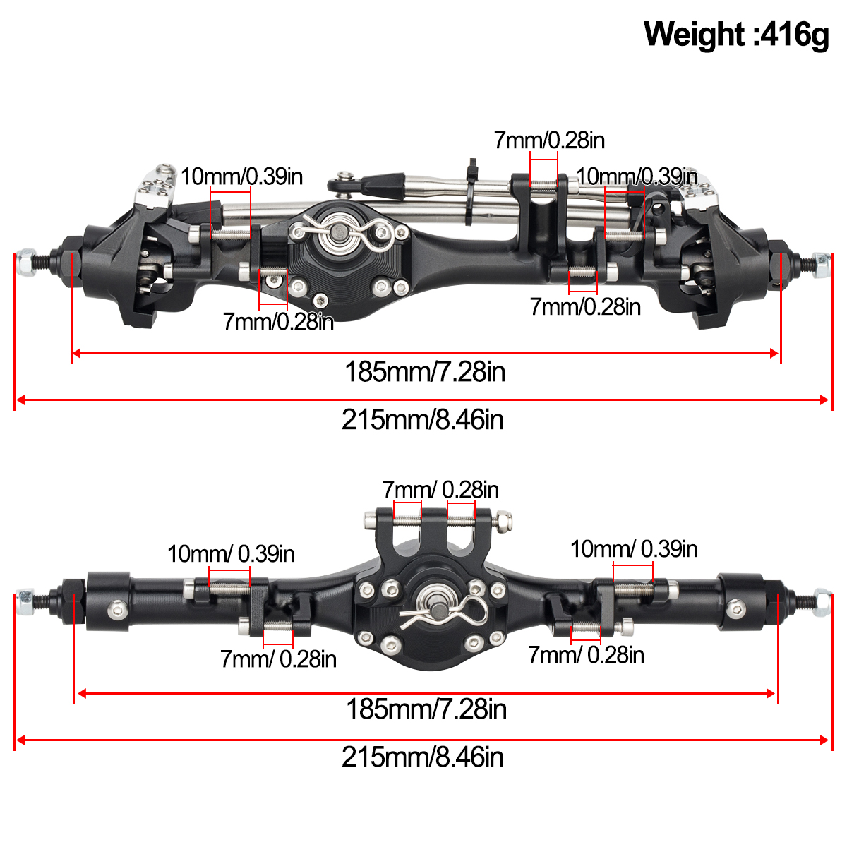 CNC Aluminum Front Rear F10T S - огляд і ціна Rc Hobby Factory