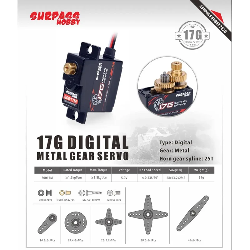 SURPASS Hobby S0017M 17g High  - огляд і ціна Hobby Quality Rc Cars