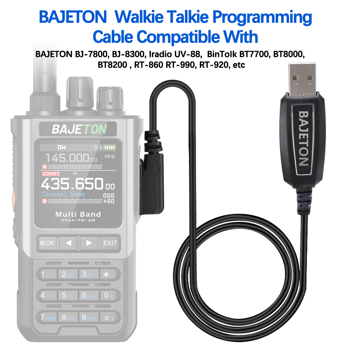 BAJETON Walkie Talkie USB Prog - огляд і ціна Rc Drift Car Brushless