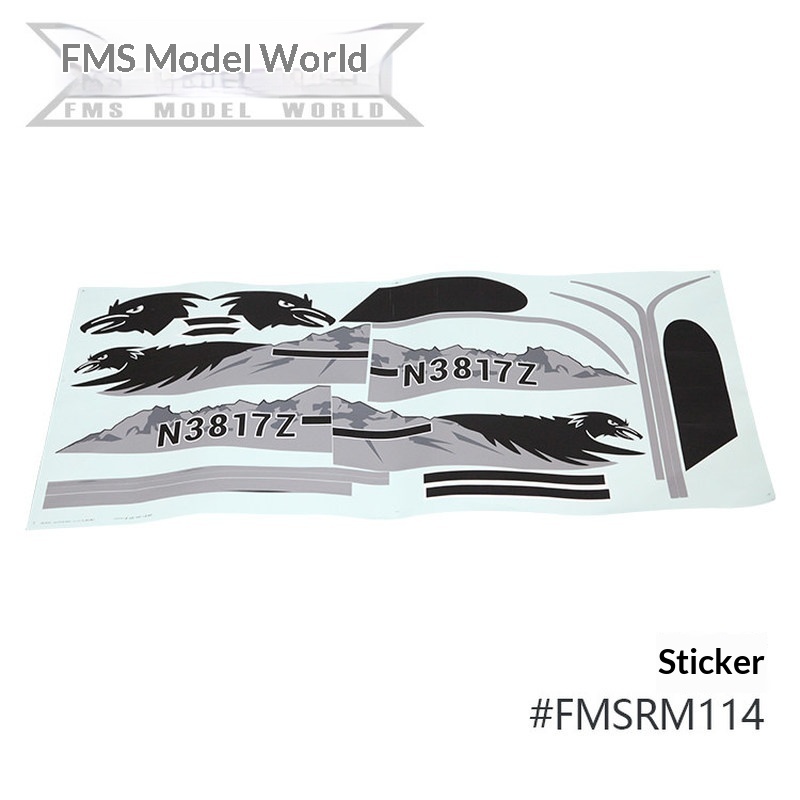 FMS RC Plane Decals For 1700mm - огляд і ціна Rc Hobby Toys