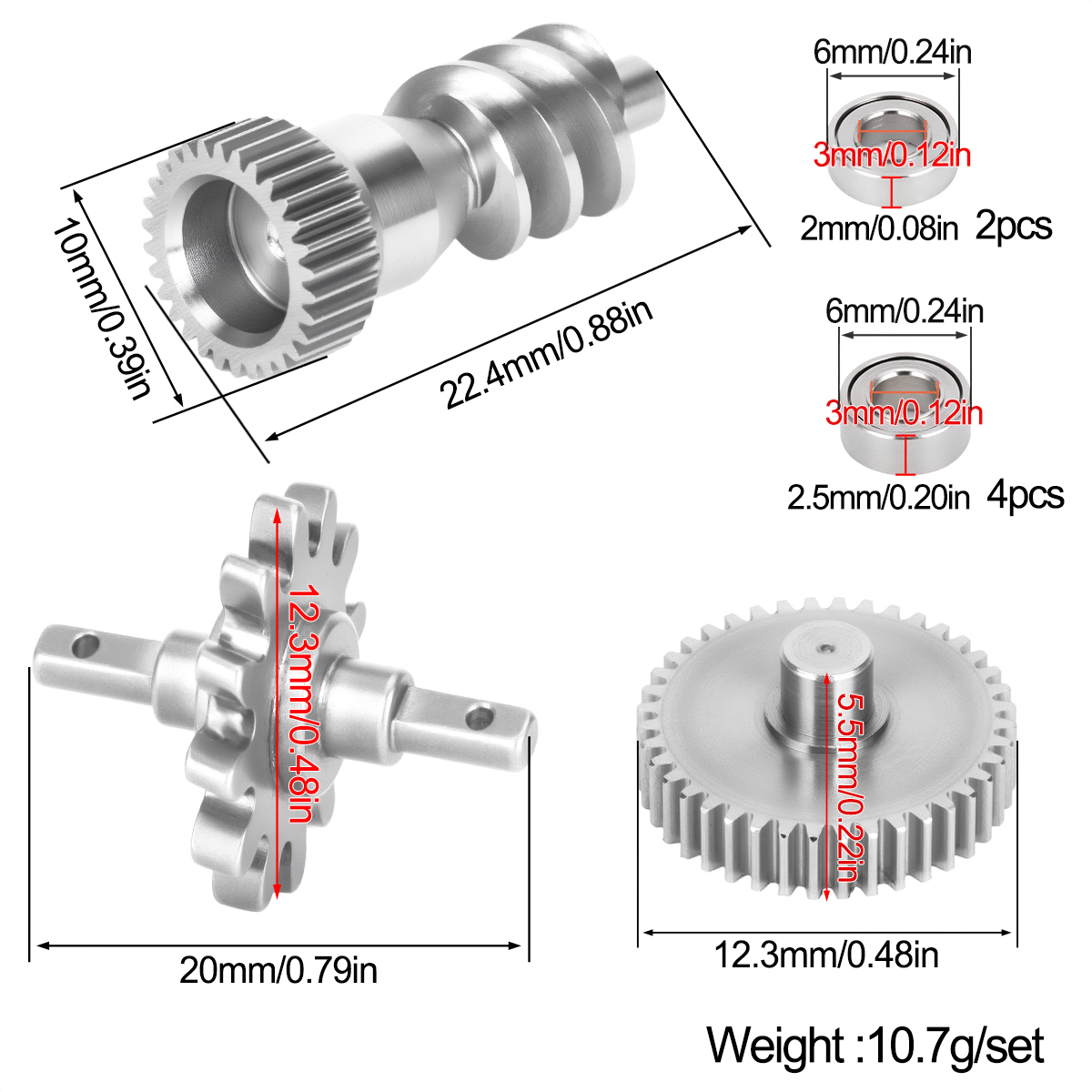 Stainless Steel Gearbox Gear S - огляд і ціна Rc Hobby Crawler