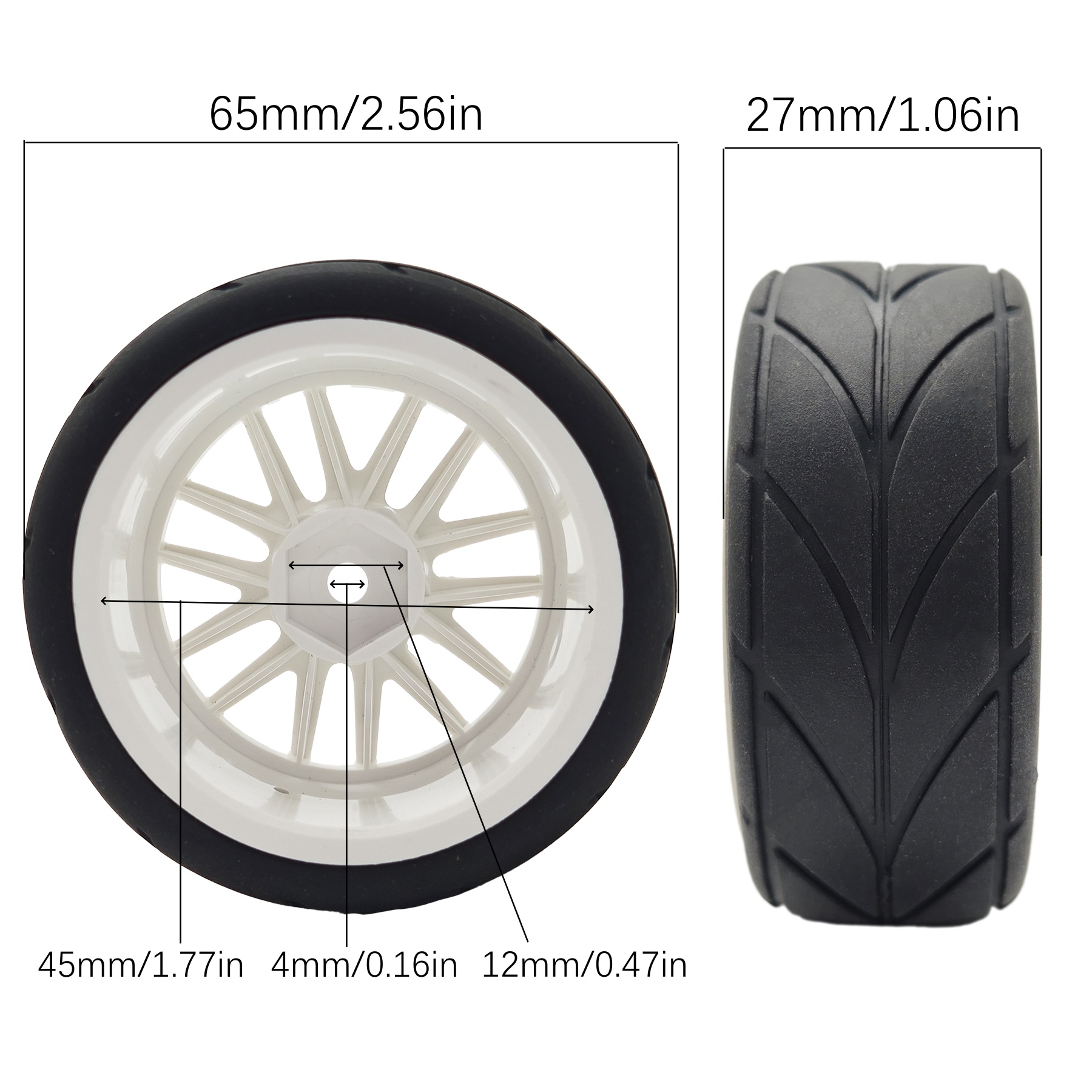 1/10 RC Racing Tires & Wheel R - огляд і ціна Rc Tire Foam Insert
