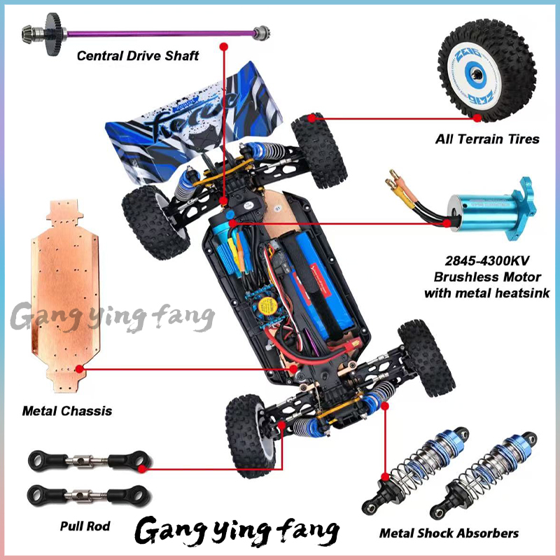 1/12 124017 Wltoys -V8  2.4G R - огляд і ціна Rc Drift Car Brushless