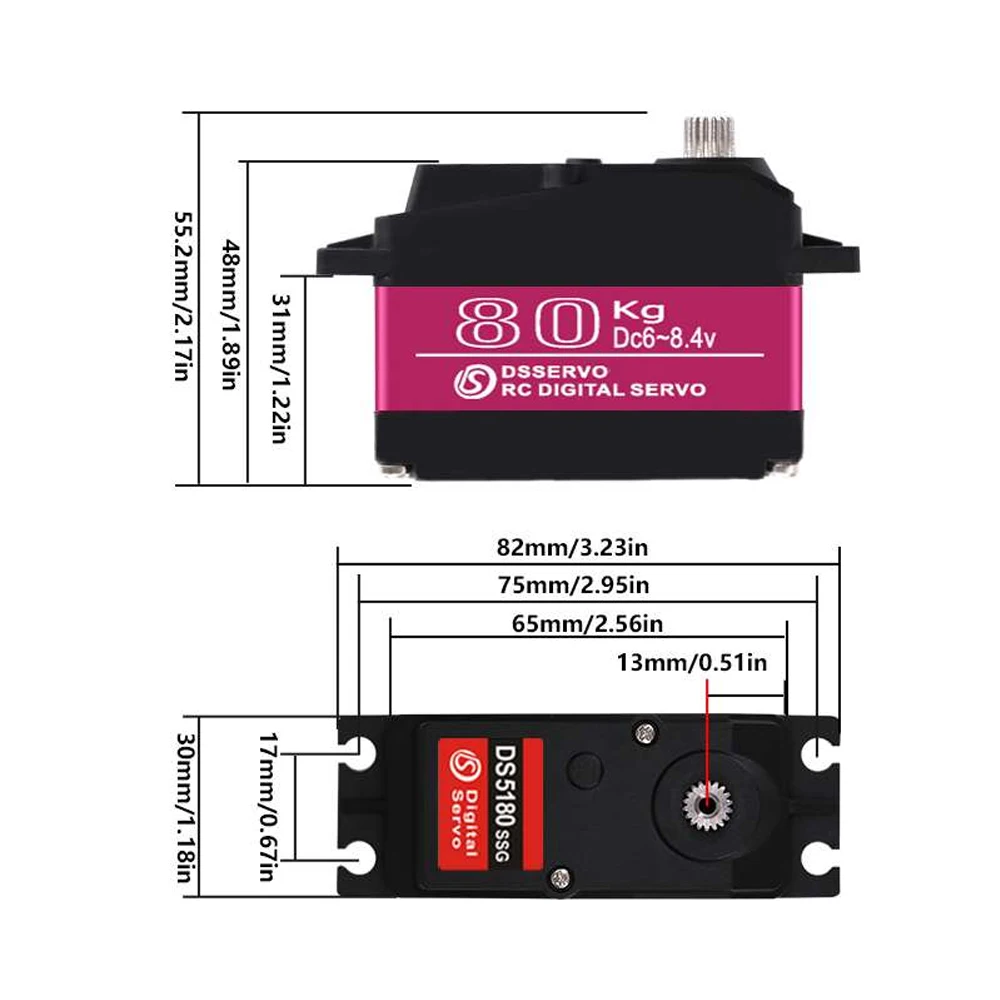 Dsservo Waterproof DS5180 80KG - огляд і ціна Rc Hobby Toys