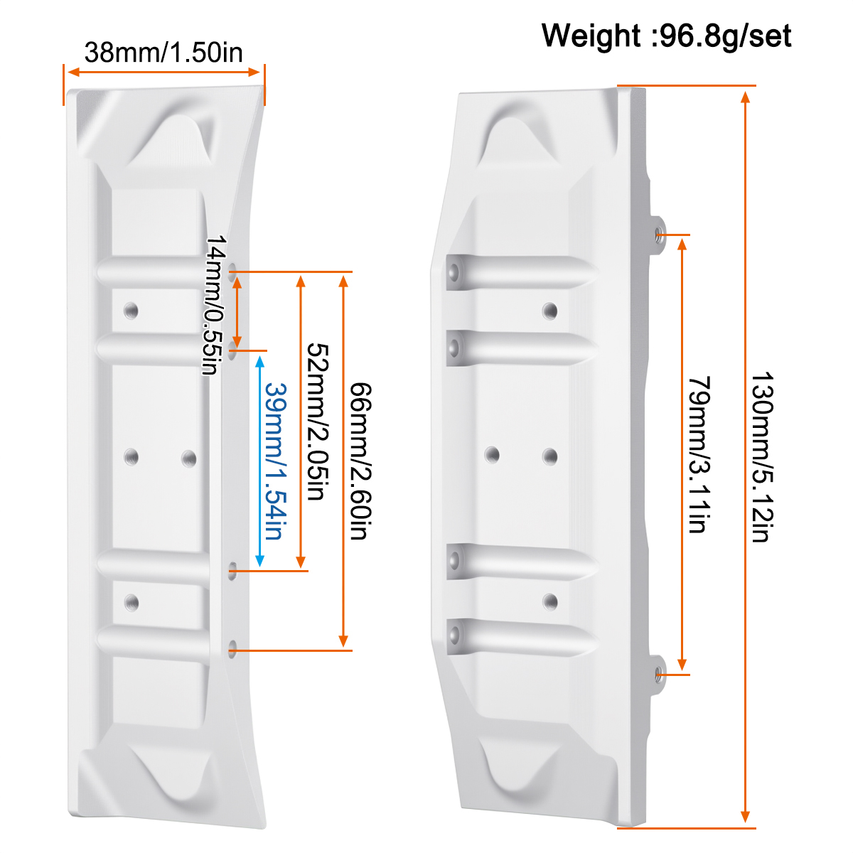 Aluminum Side Pedal for Vanqui - огляд і ціна Rc Hobby Factory