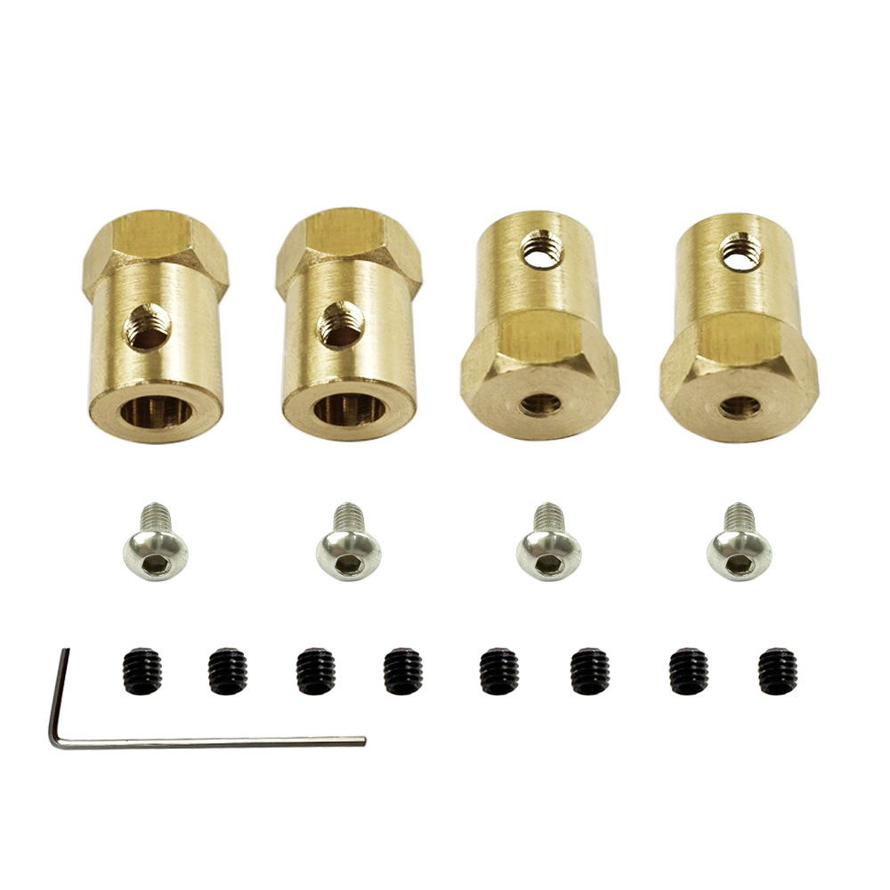 4pcs Brass Adapter 5mm to 12mm - огляд і ціна Rc Tire Foam Insert