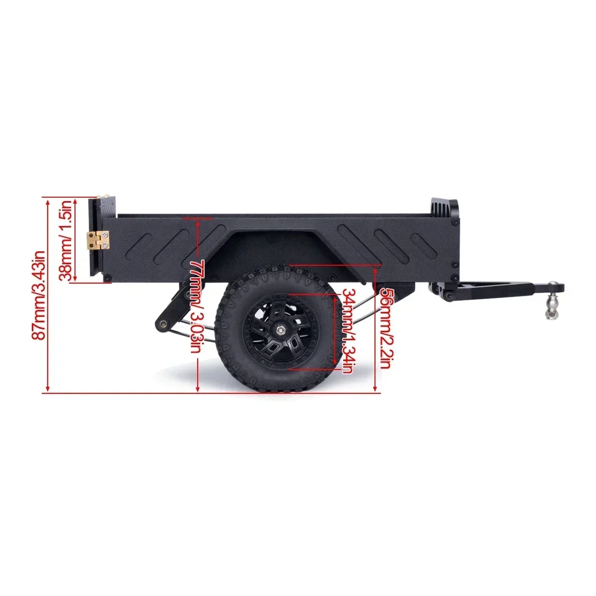 Aluminum Alloy Utility Trailer - огляд і ціна Rc Hobby Factory